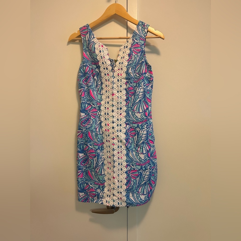 Lilly Pulitzer Floral Blue and Pink Design